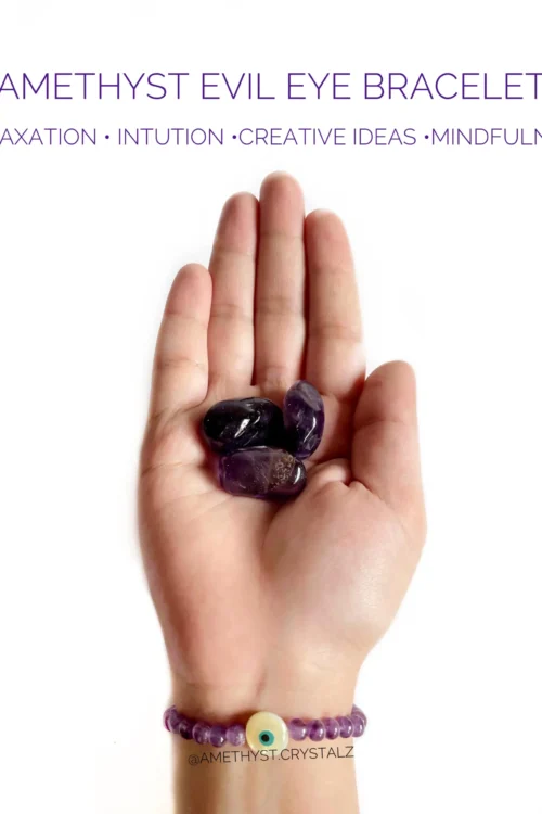 Amethyst Evil Eye Bracelet
