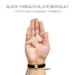 Black thread evil eye bracelet