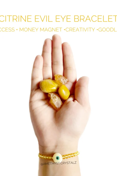 Citrine Evil Eye Bracelet