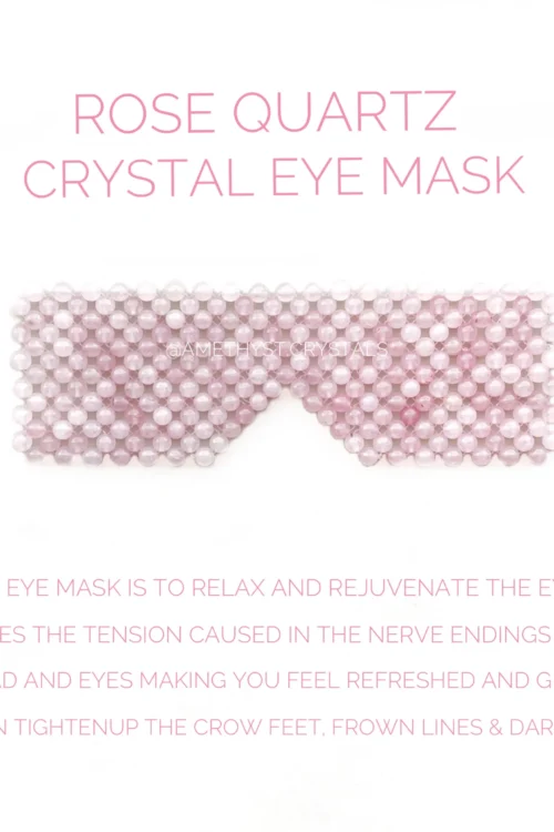 Rose Quartz Crystal Eye Mask