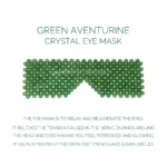 Green Aventurine Crystal Eye Mask