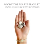 Moonstone evil eye bracelet